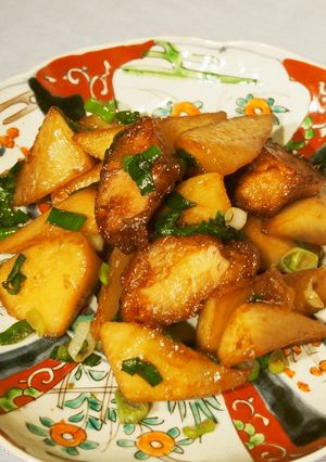 鶏唐リメイク 鶏と大根の甘辛炒め煮-レシピのメイン写真