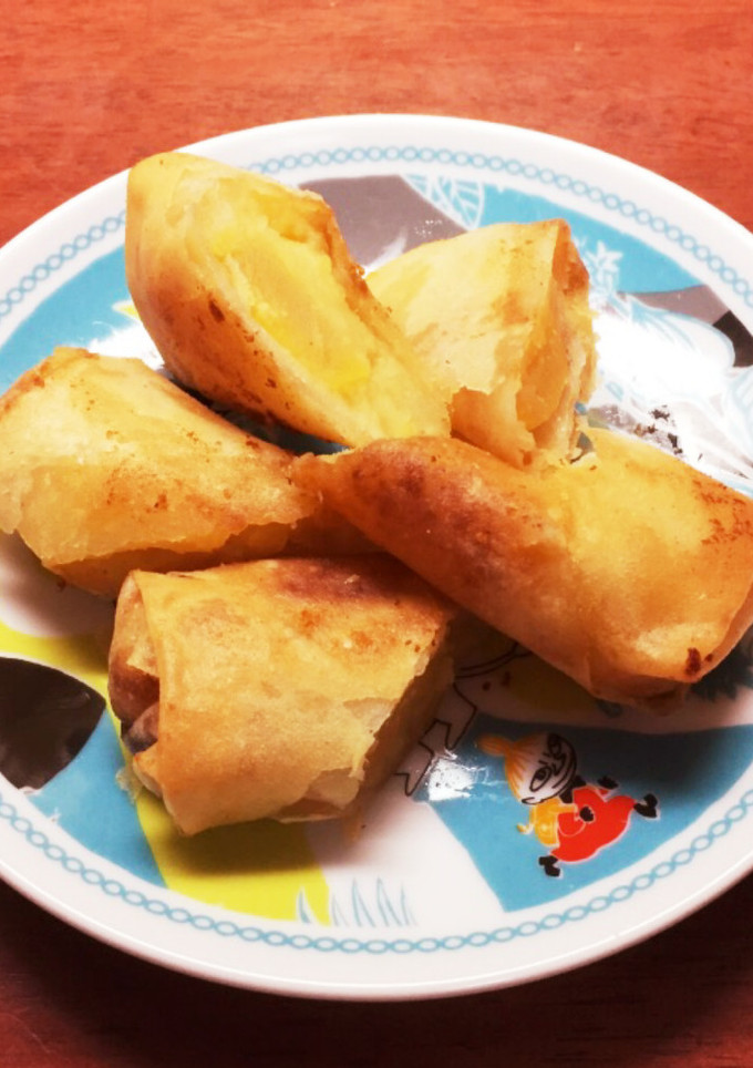 ♡簡単♡リメイク♡栗きんとん春巻き♡-レシピのメイン写真