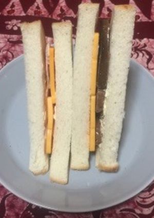 スモークレバーとチーズハムサンド-レシピのメイン写真