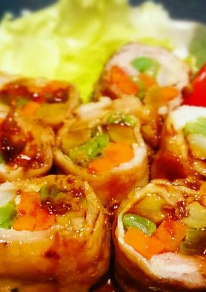 レンジで時短☆野菜の肉巻き-レシピのメイン写真