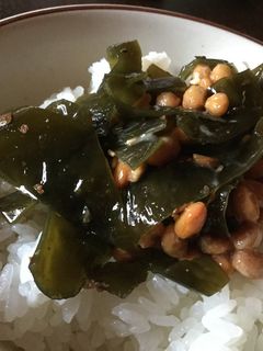 納豆と昆布の佃煮のご飯-レシピのメイン写真