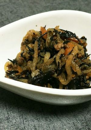 ヘルシー♪切り干し大根とひじきのそぼろ煮-レシピのメイン写真