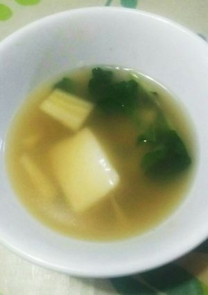 お餅で超簡単エスニックそらまめ豆苗スープ-レシピのメイン写真