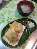 簡単!油揚げの青菜詰め