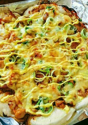 おもち消費！トースターで照り焼きお餅ピザ-レシピのメイン写真