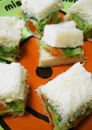 離乳食後期手掴み食べ☆トーストサンド-レシピのメイン写真