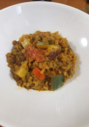具だくさん！チーズカレーリゾット-レシピのメイン写真
