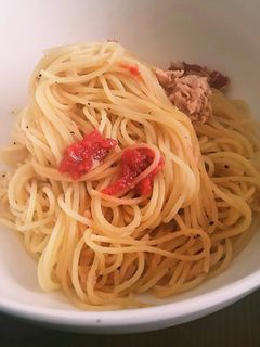 梅とツナの和風パスタ-レシピのメイン写真