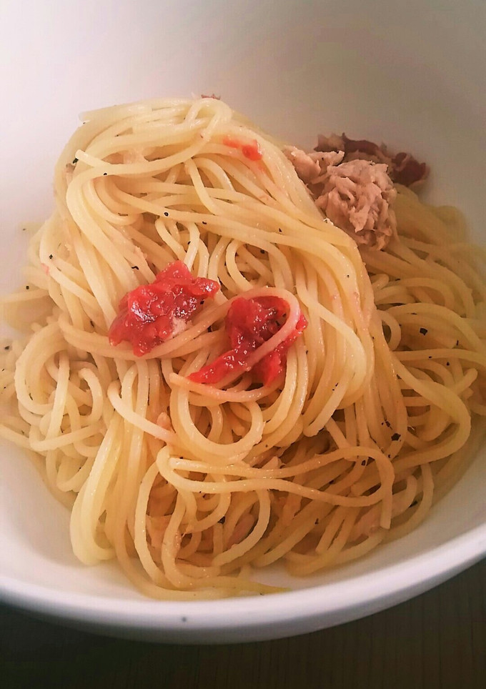 梅とツナの和風パスタ-レシピのメイン写真