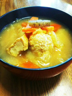 食べごたえがある肉団子の豚汁(*´∇`*-レシピのメイン写真