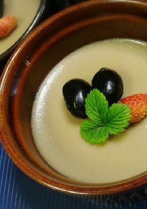 黒豆煮汁を使った簡単プリン☆黒豆リメイク-レシピのメイン写真