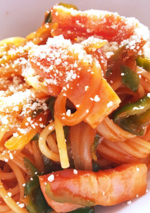 昔ながらのナポリタン-レシピのメイン写真