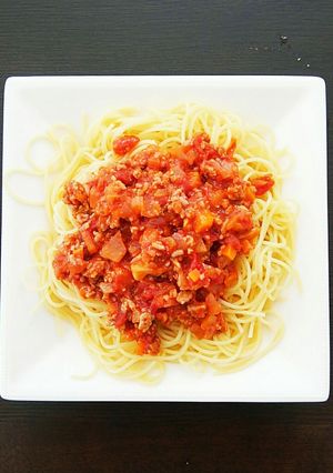 挽き肉たっぷりミートソース-レシピのメイン写真