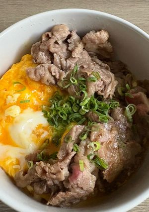 レンジで簡単美味すぎ！牛だし巻き玉子-レシピのメイン写真