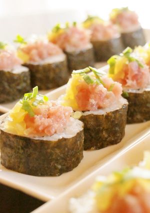 とろたく海苔巻きのっけ盛-レシピのメイン写真