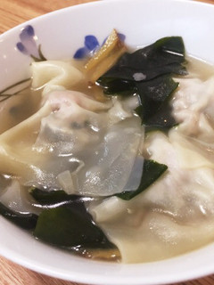 簡単☆シソ入りワンタンぽかぽか生姜スープ-レシピのメイン写真
