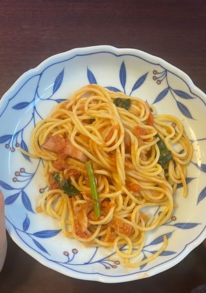 ツナトマトパスタ-レシピのメイン写真