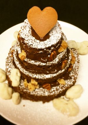米粉チョコブラウニーのタワーケーキ-レシピのメイン写真