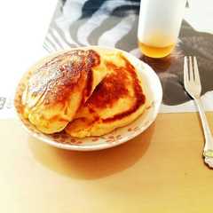 お餅を使った簡単パンケーキ-レシピのメイン写真