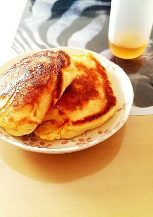 お餅を使った簡単パンケーキ-レシピのメイン写真