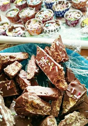 バレンタイン簡単　大量チョコ　クランチ　-レシピのメイン写真