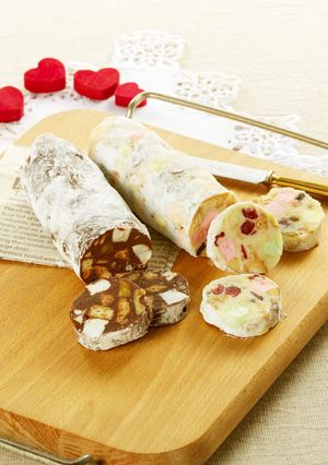 バレンタイン☆レンジで簡単！チョコサラミ-レシピのメイン写真
