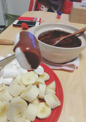 1人用土鍋で簡単チョコレートフォンデュ-レシピのメイン写真