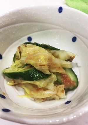 キュウリとキャベツのさっぱり梅和え-レシピのメイン写真