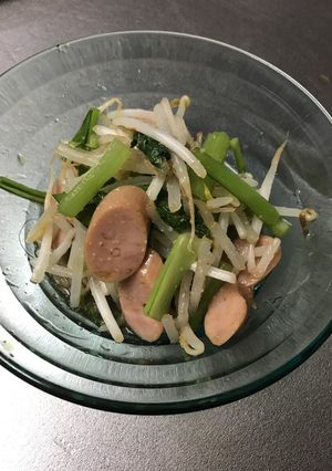 簡単！節約 もやしと青菜のさっぱり和え-レシピのメイン写真