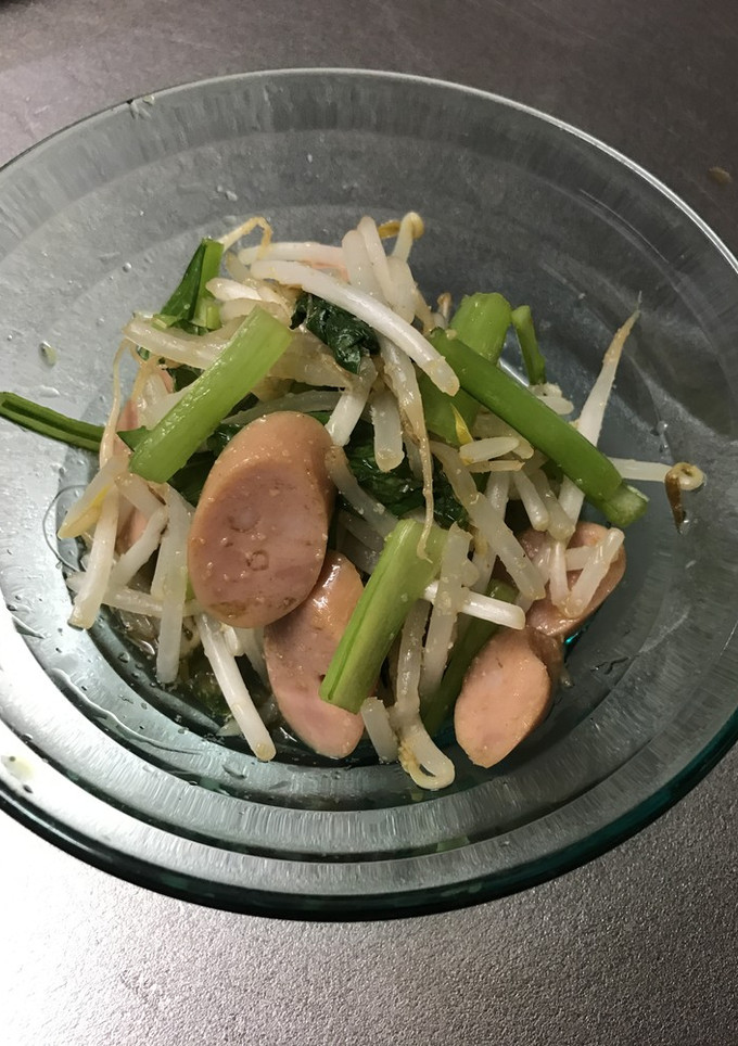 簡単！節約 もやしと青菜のさっぱり和え-レシピのメイン写真