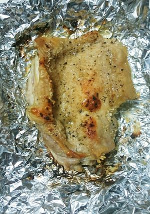 鶏モモ肉のバジルソルト焼き(レモン風味)-レシピのメイン写真