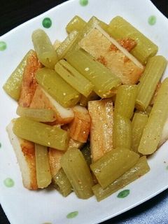 フキとさつま揚げの油炒め-レシピのメイン写真