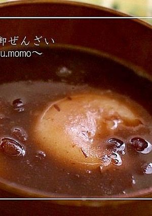 簡単！『ゆであずき』缶で作る御ぜんざい-レシピのメイン写真