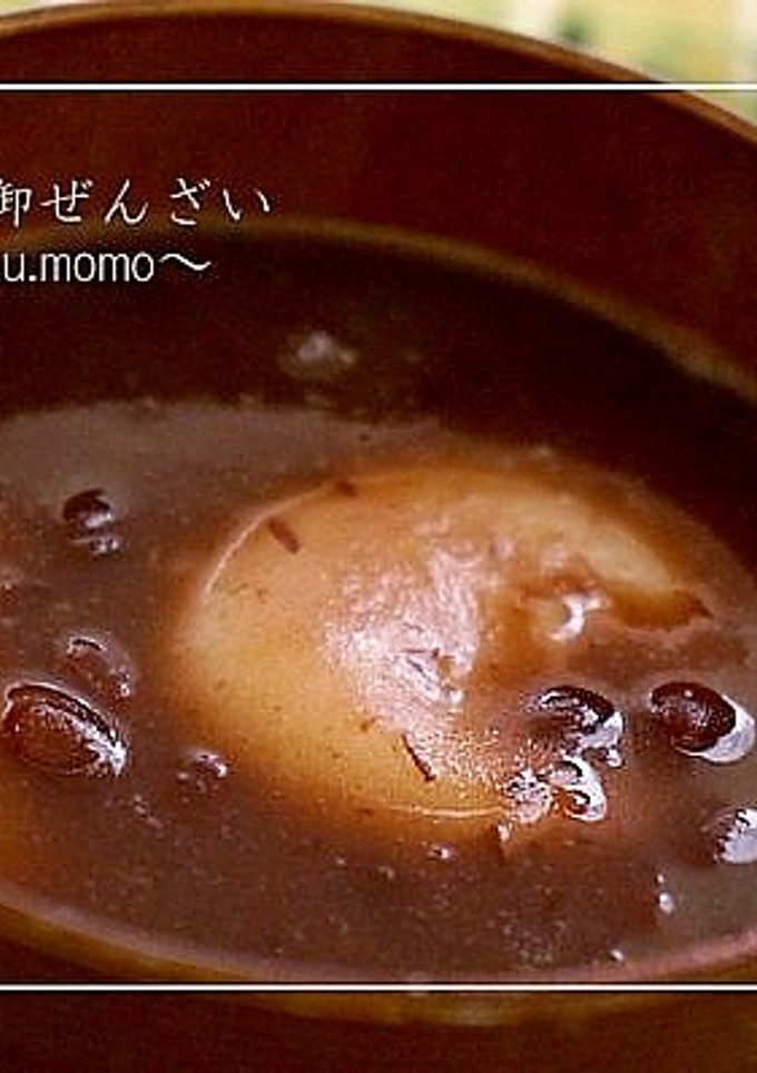 簡単！『ゆであずき』缶で作る御ぜんざい-レシピのメイン写真