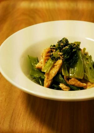 味付油揚げ de 小松菜の煮浸し-レシピのメイン写真
