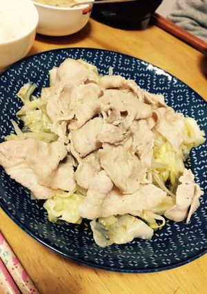 ヘルシー簡単！キャベツの豚しゃぶサラダ-レシピのメイン写真