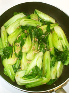 チンゲン菜の小エビ炒め♪簡単野菜炒め-レシピのメイン写真