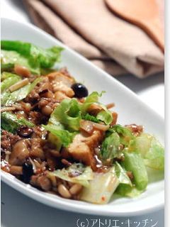 レタスと厚揚げのキノコ麻婆-レシピのメイン写真