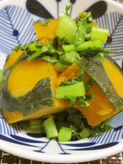 かぼちゃと大根の葉の旨煮-レシピのメイン写真