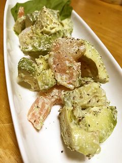 エビとアボガドの粒マスタードサラダ-レシピのメイン写真