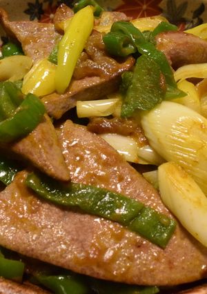 豚レバーとピーマンのカレー炒め-レシピのメイン写真