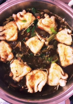 手作り餅きんちゃく入り☆カレー鍋☆-レシピのメイン写真