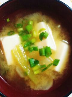 かぶと豆腐の味噌汁-レシピのメイン写真