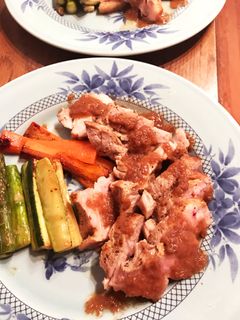 ポークステーキ リンゴのグレービーソース-レシピのメイン写真