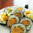 大きめ玉子のサラダ太巻普段の食材で恵方巻