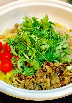 パクチー食べたい。すき焼きちゃん-レシピのメイン写真