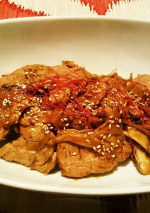 やわらか～いヒレ肉と舞茸のオイスター炒め-レシピのメイン写真