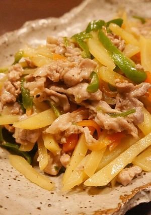 じゃが芋ピーマン豚肉のじゃがロースー-レシピのメイン写真