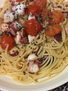 簡単!タコのエスニック風パスタ-レシピのメイン写真