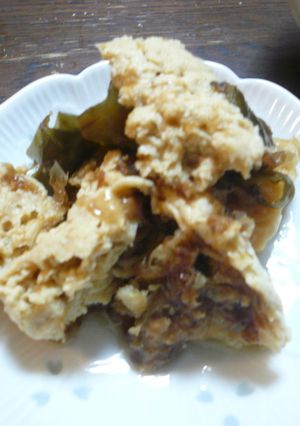 高野豆腐と昆布と削節の煮物-レシピのメイン写真